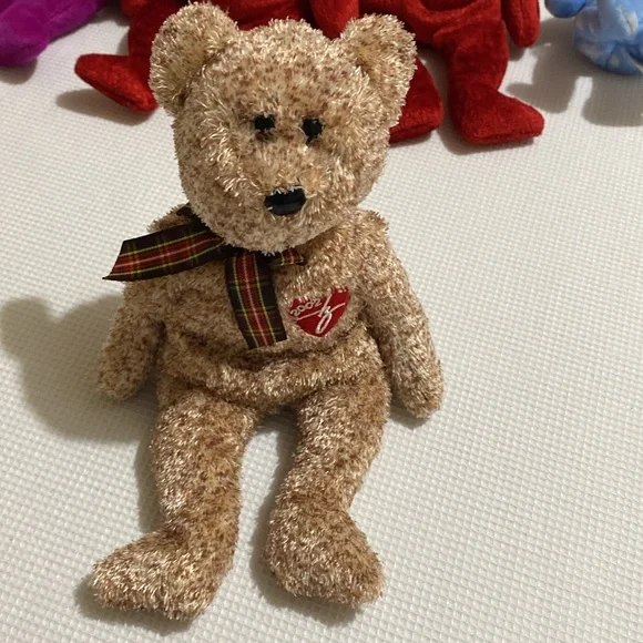 5 lot of Beanie Babies July, Millenium, 2002 Signature Bear, 1999 Holiday Bear - Picture 4 of 6